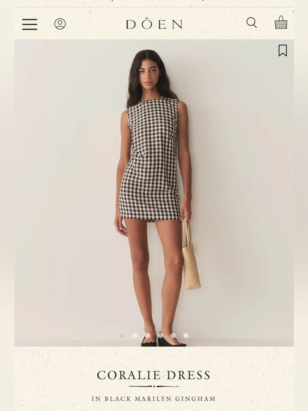 BRAND NEW DOEN CORALIE DRESS